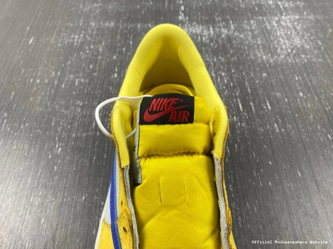 Official Maikesneakers OG Travis Canary Scott Low Air 1 DZ4137-700 Jordan x 0724